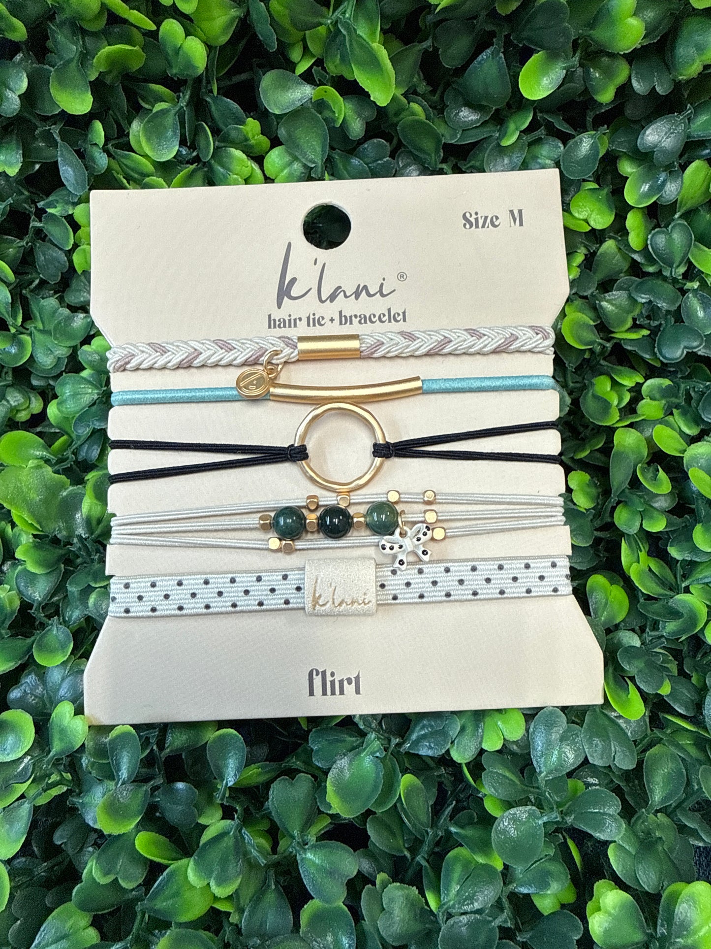 K'Lani "Flirt"Polka Dot Hair Tie Bracelet