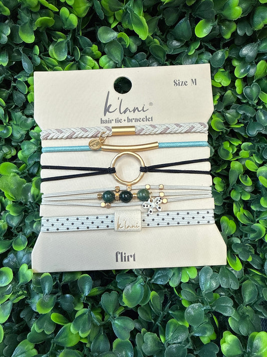 K'Lani "Flirt"Polka Dot Hair Tie Bracelet