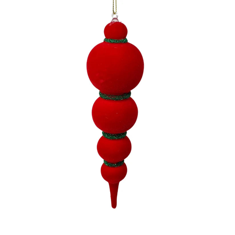 Red/Green Felt Finial Ornament