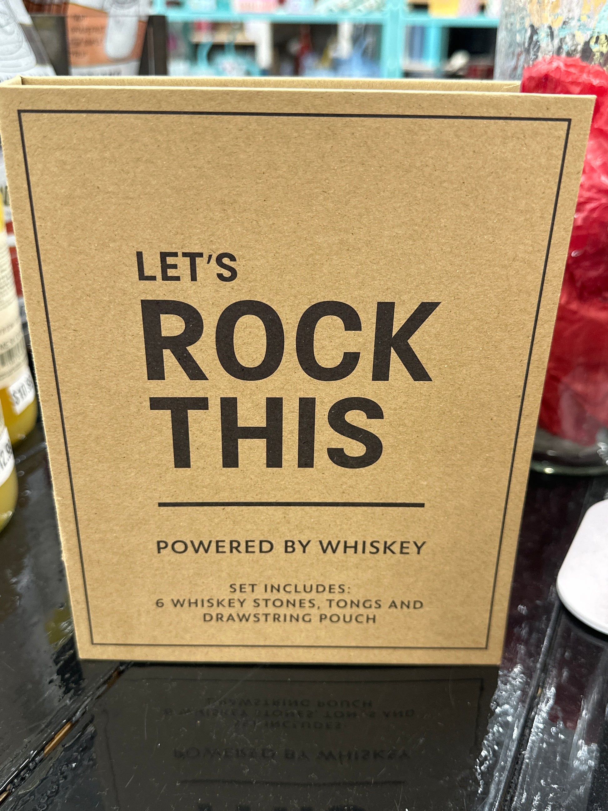 Whiskey Stone Set In Cardboard Book