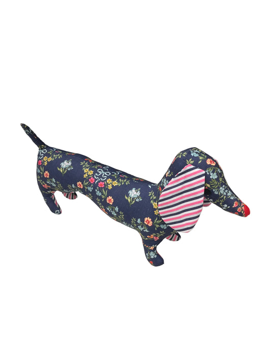 Simply Southern Navy Ribbon Dog Decor