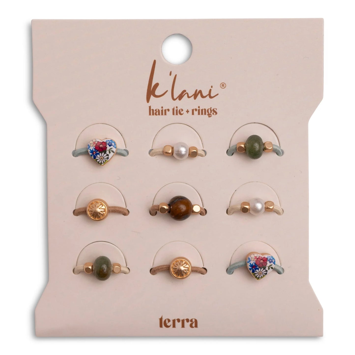 K'Lani "Terra" Earth Tones Hair Tie Rings