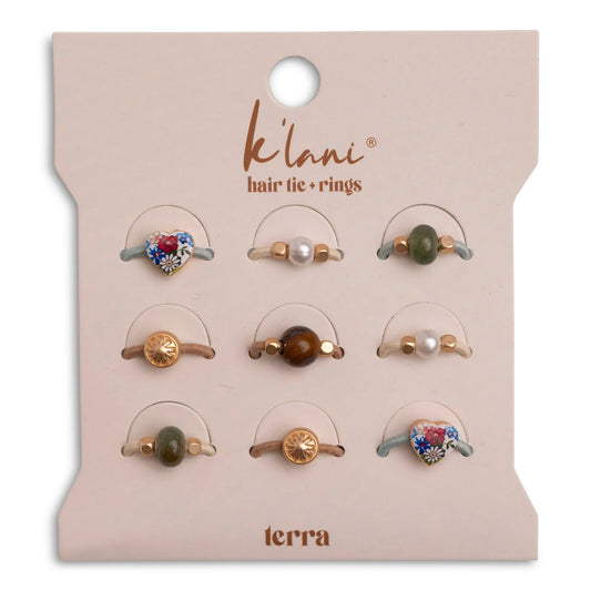 K'Lani "Terra" Earth Tones Hair Tie Rings