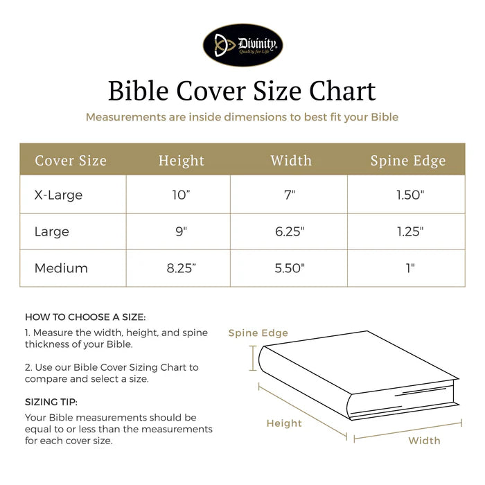 Large Bible Cover With Book Mark- Be Still & Know