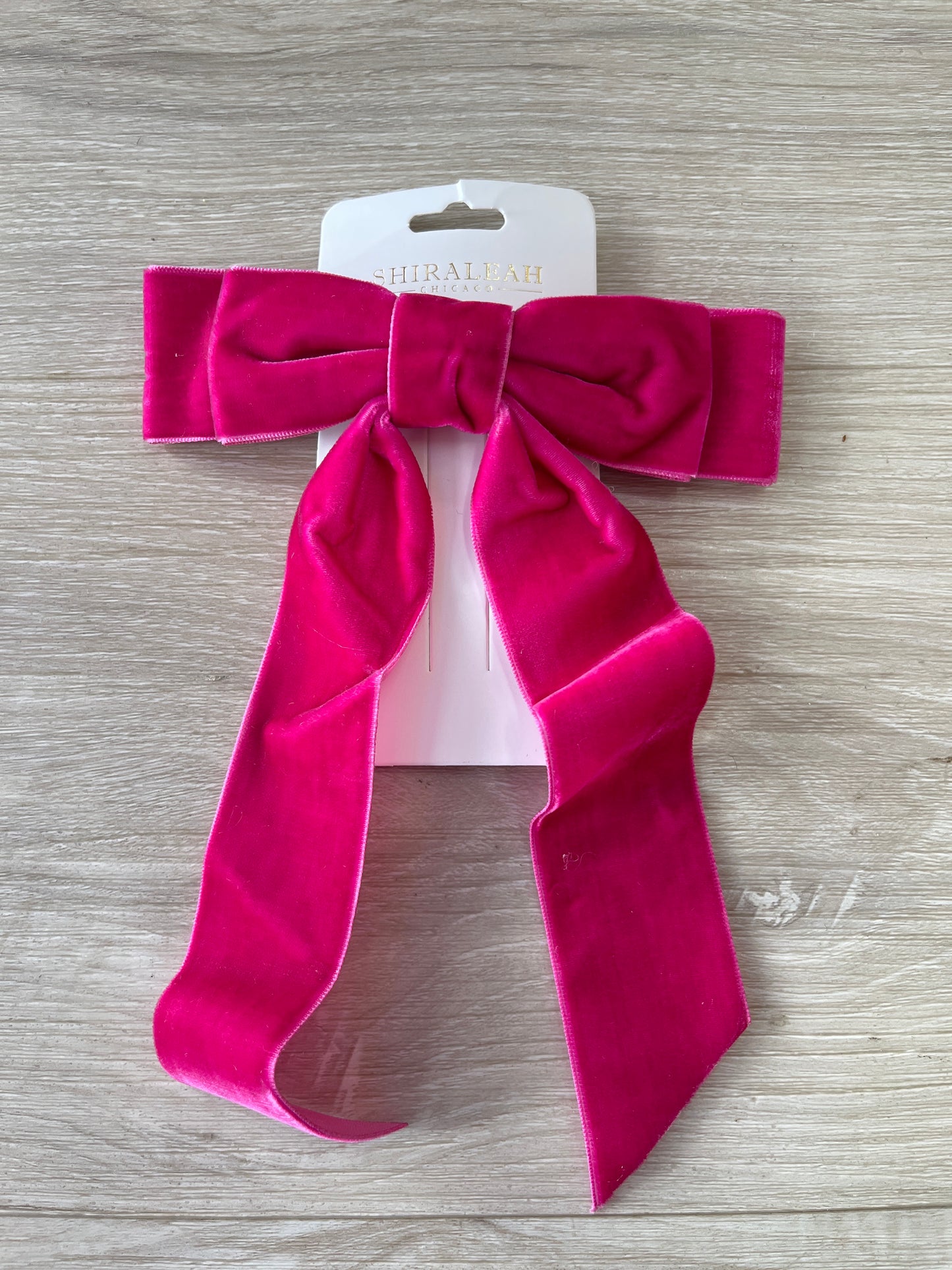 Velvet Bow Clip