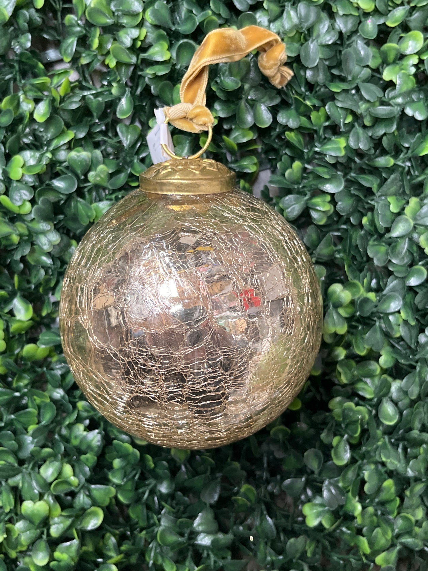 Round Crackled Ornament
