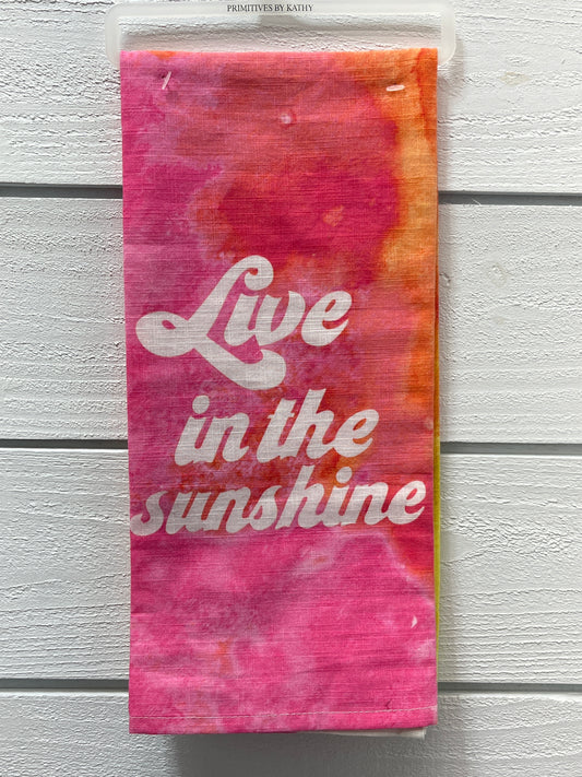 In The Sunshine Tea Towel