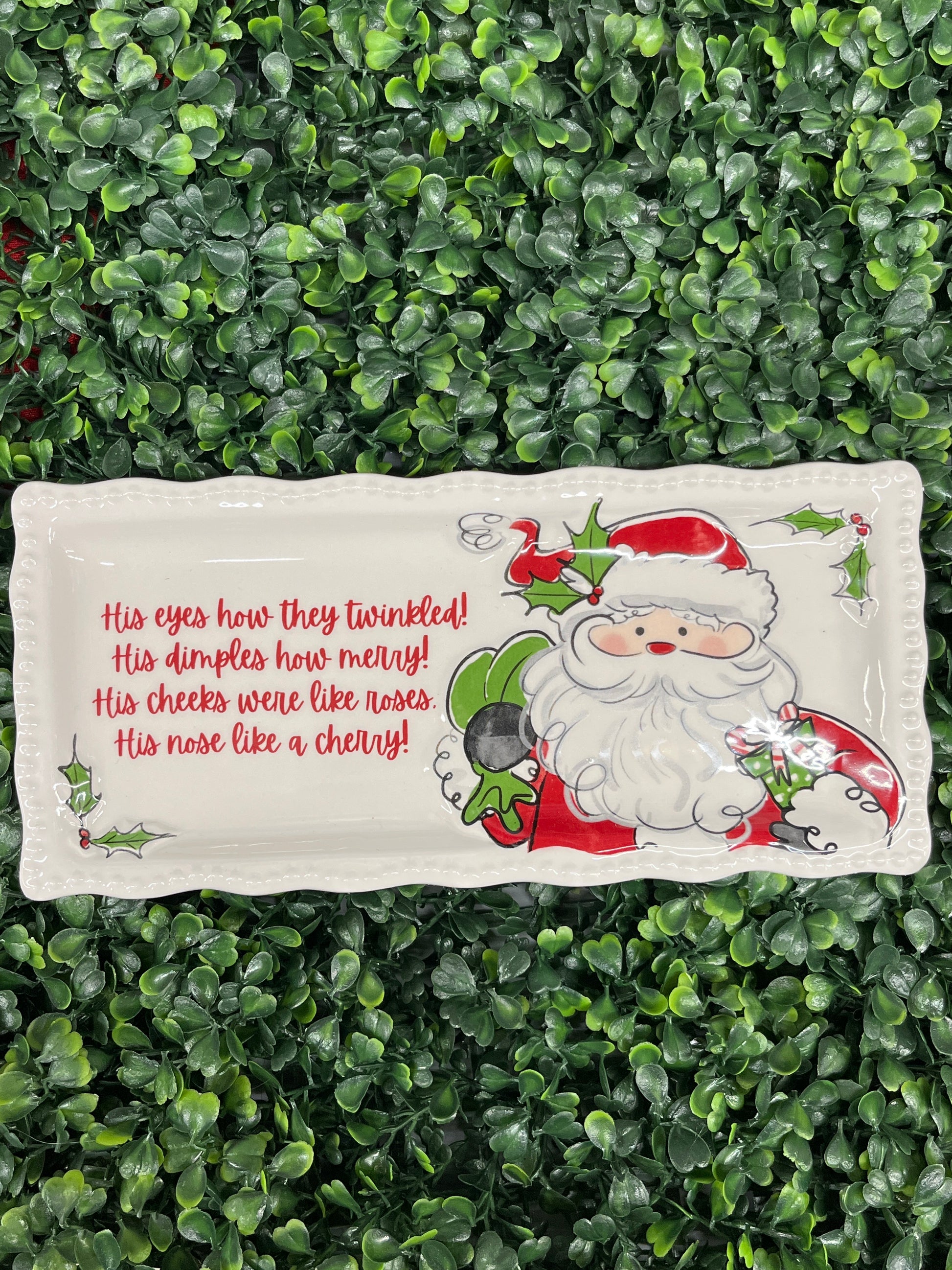Santa Claus Festive Ceramic Dish