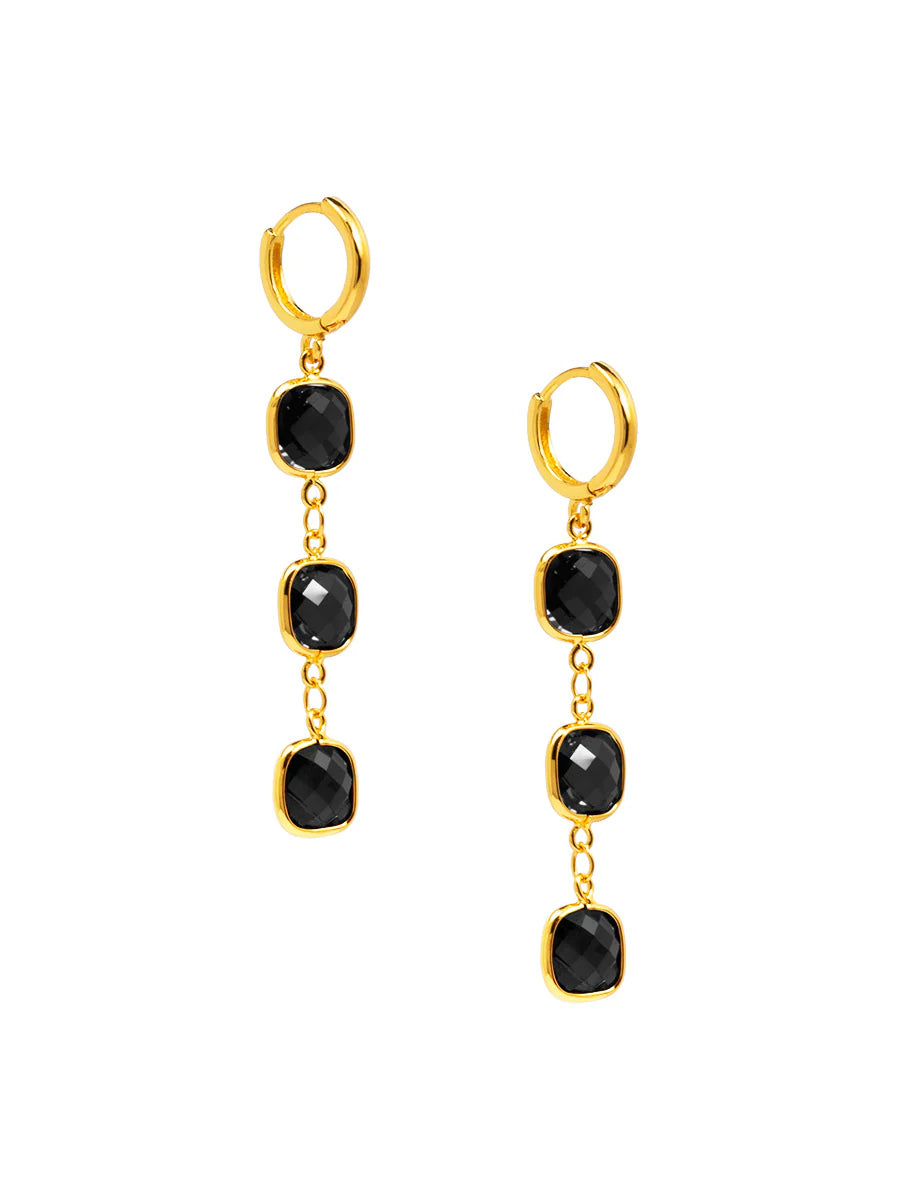 Crystal Chain Drop Earrings