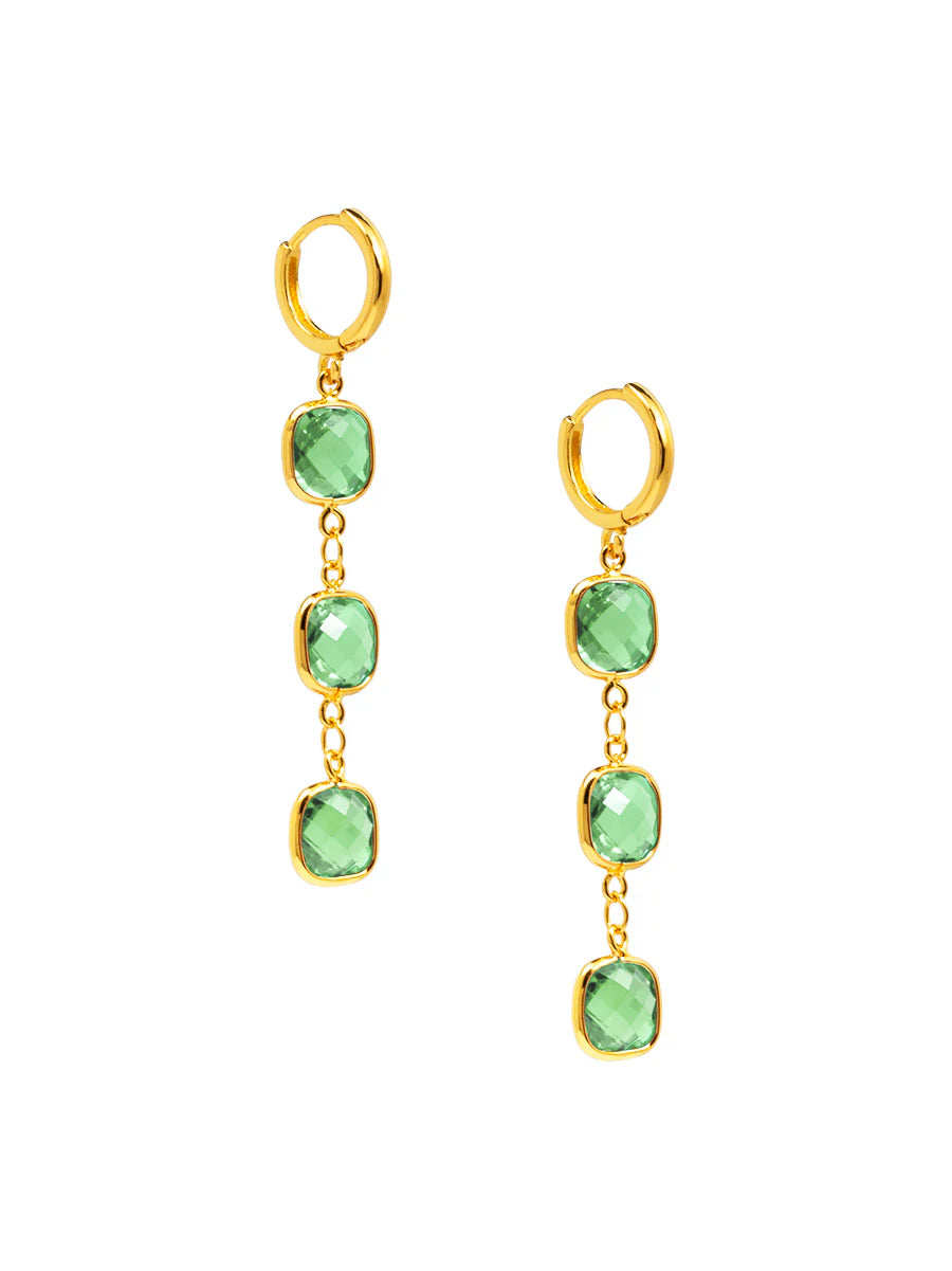 Crystal Chain Drop Earrings