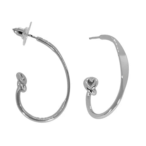 Maya J Love Knot Hoop Earrings
