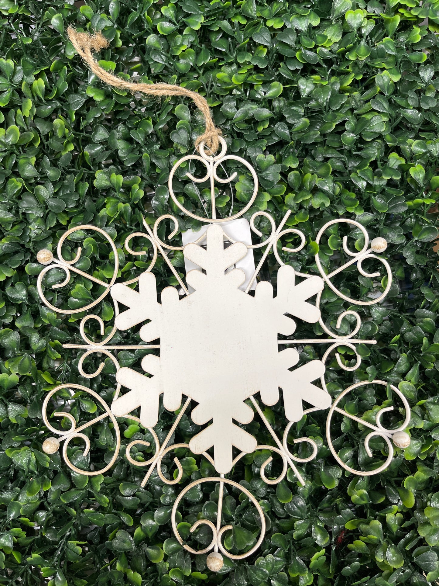 Metal Hanging Snowflake