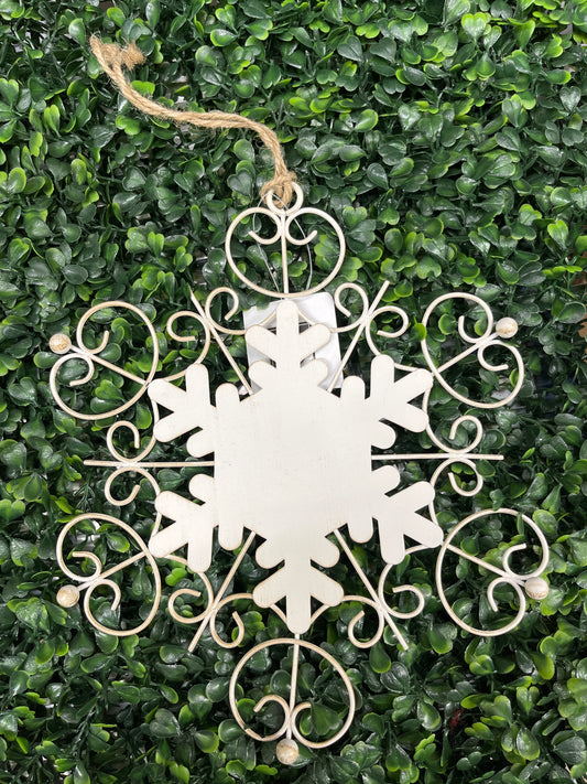 Metal Hanging Snowflake