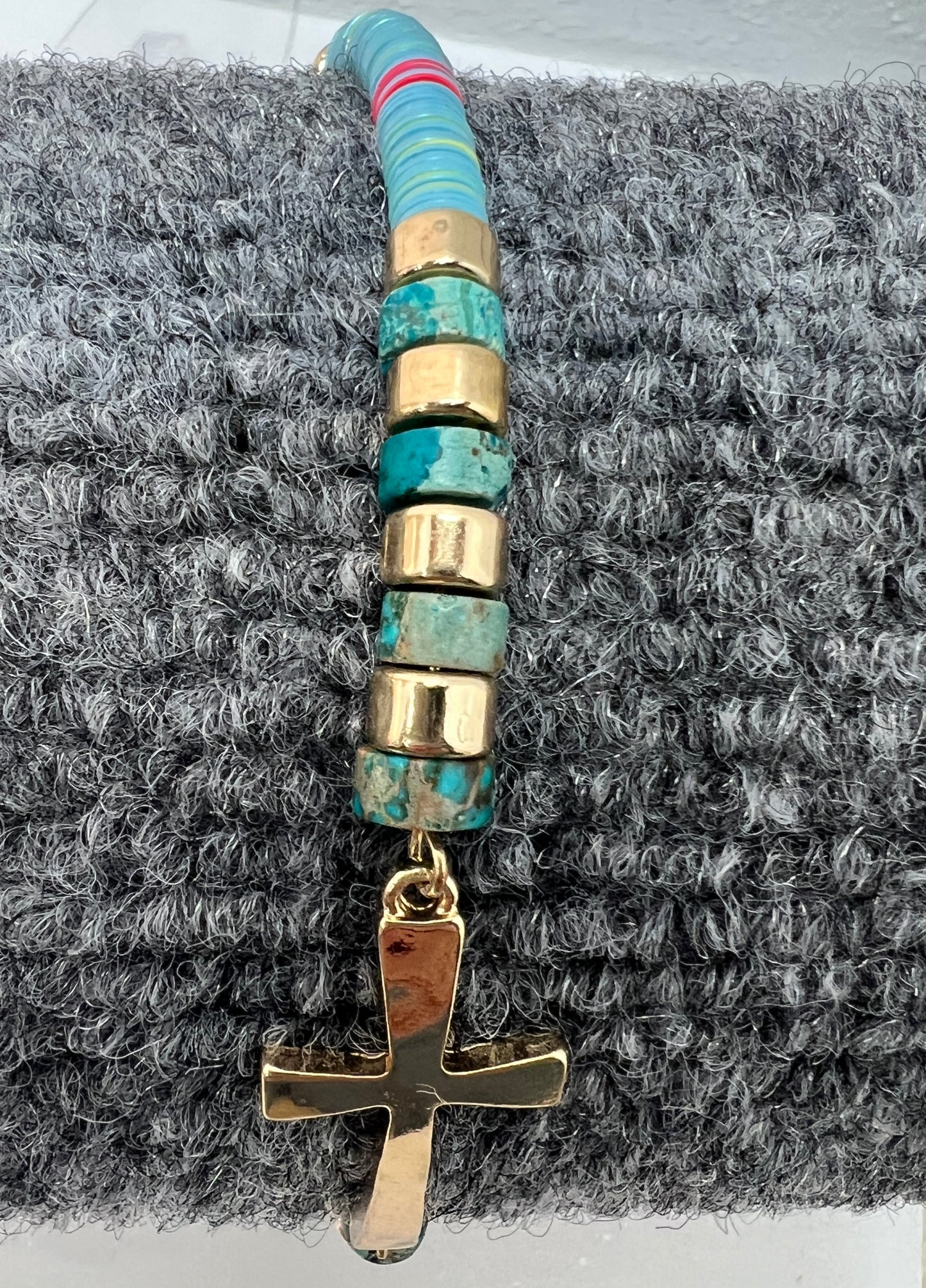 Beaded Bangle Key Chain