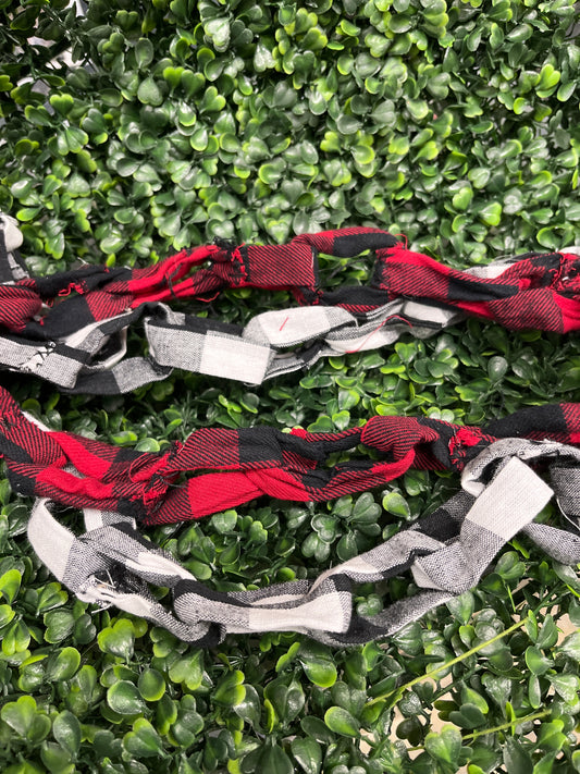 Buffalo Plaid Fabric Loop Garland