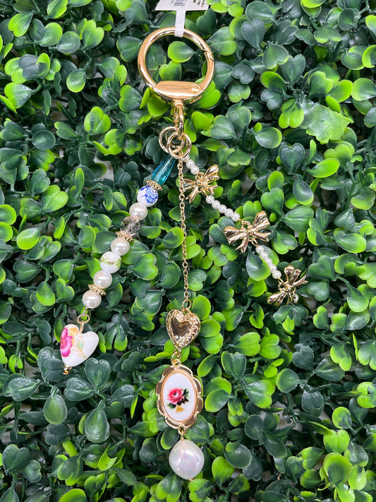 Hearts Multi Strand Keychain