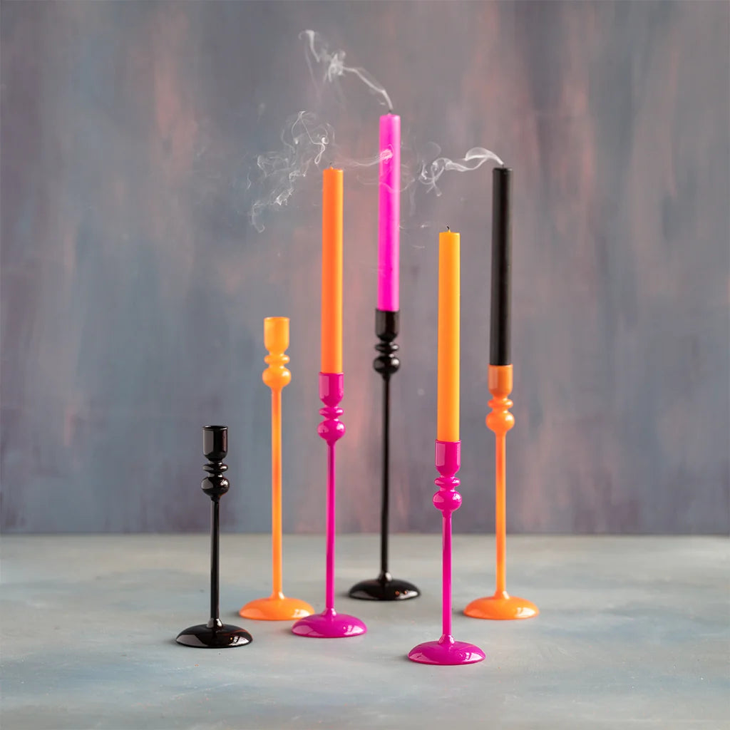 Glitterville Trick Or Sweet Taper Candle Set of 4
