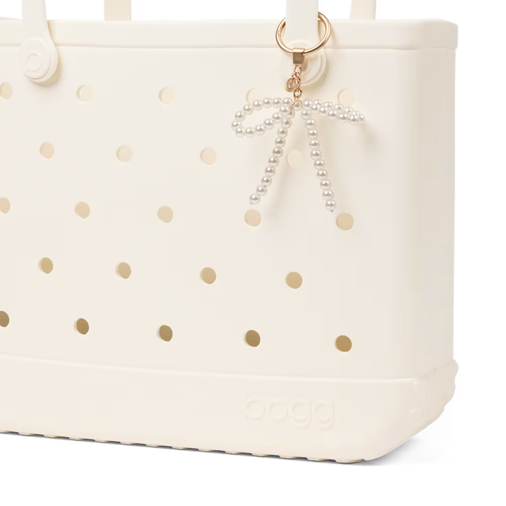 Bogg'd & Charmed- White Pearl Bow
