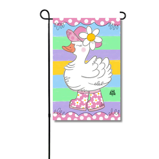 Silly Goose Garden Flag Glam