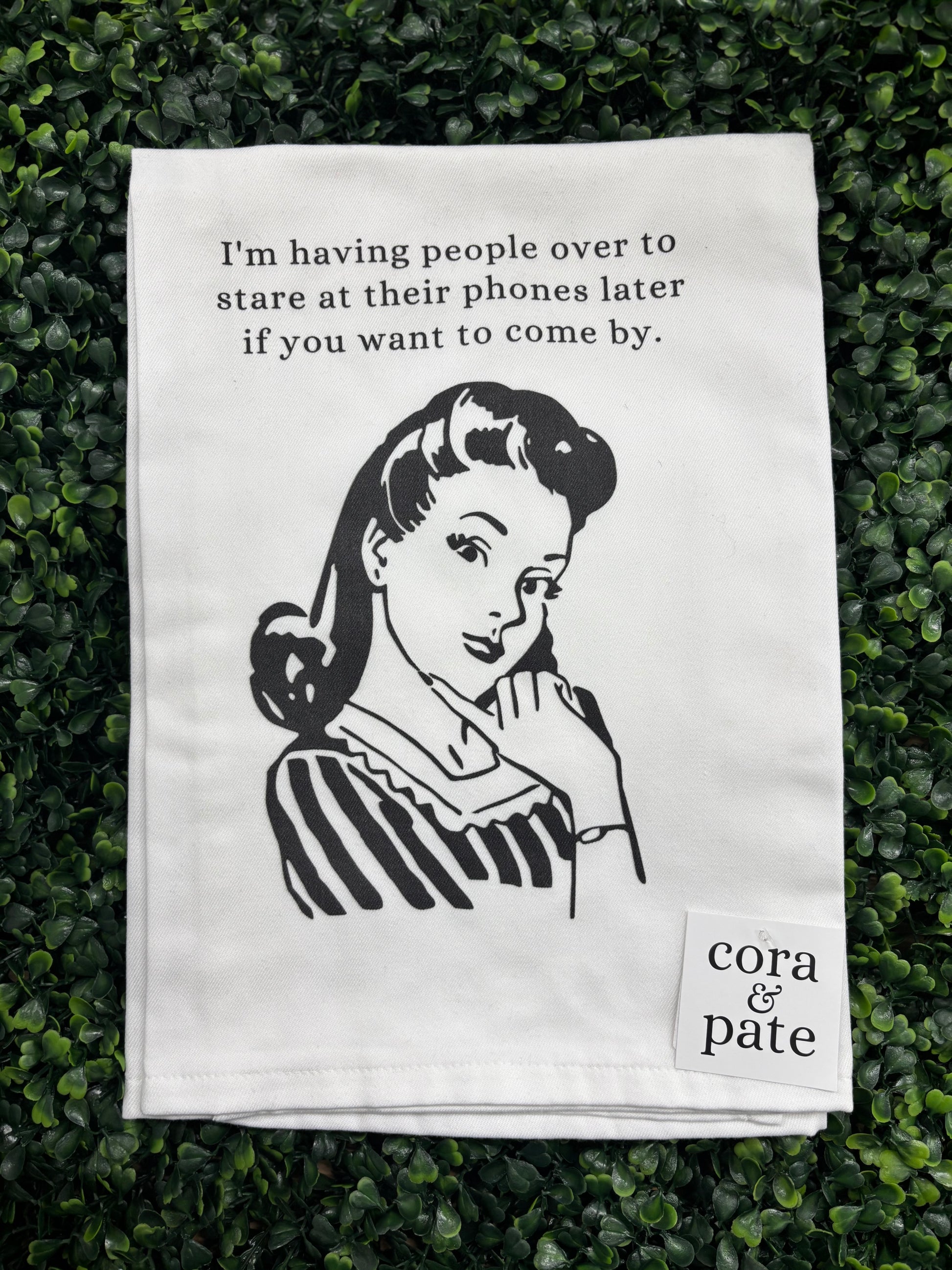 Having People Over Tea Towel
