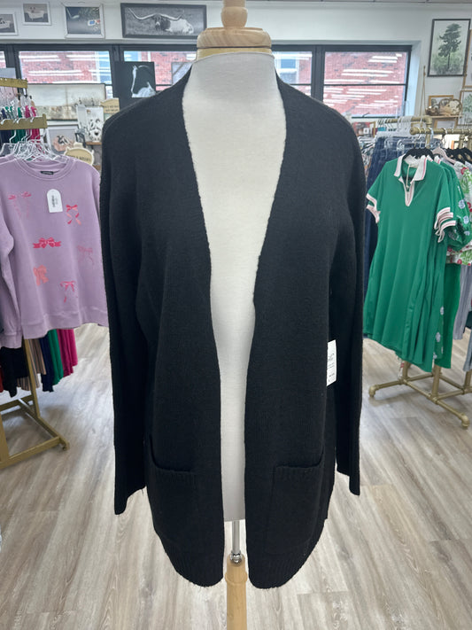 Cielo Black Mossy Style Open Cardigan