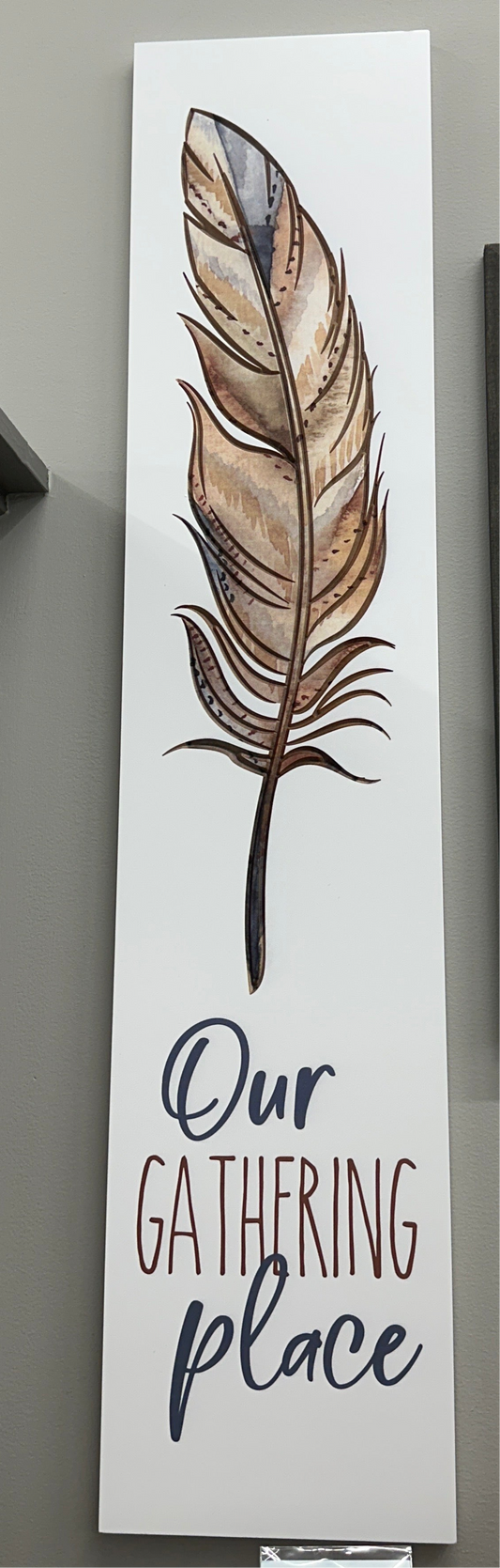 Our Gathering Place Carved Wall Sign