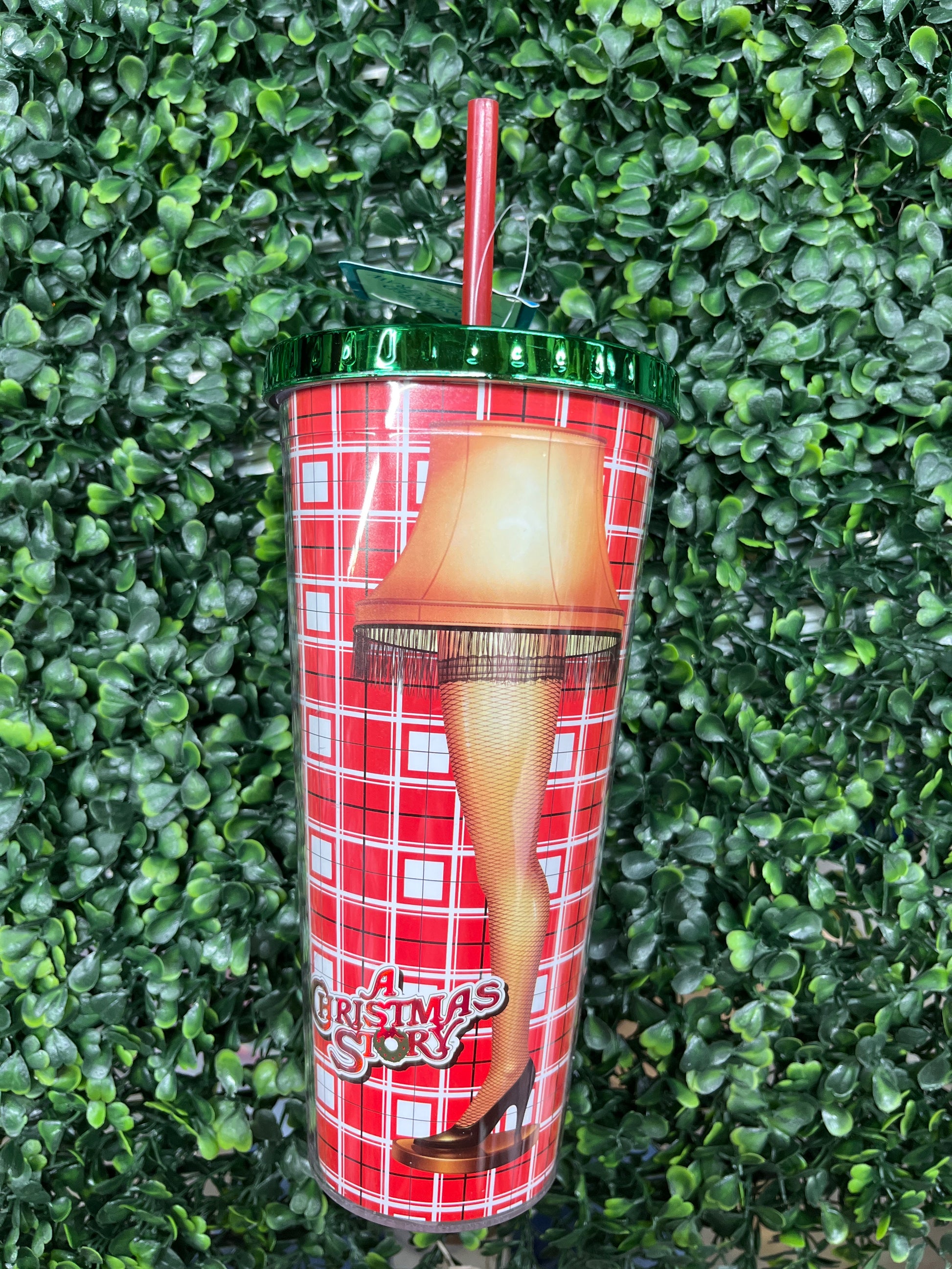 Leg Lamp Cup With Straw