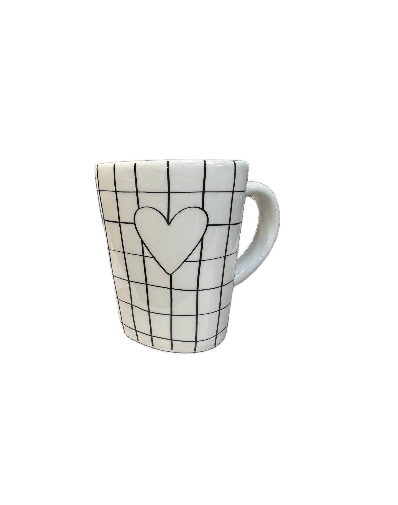 Ceramic Heart Shaped Coffee Mug