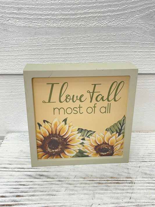 Fall Square Block Pictures With Sunflowers