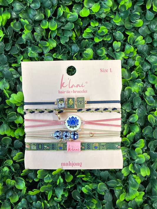 K'Lani "Mahjong" Themed Hair Tie Bracelet