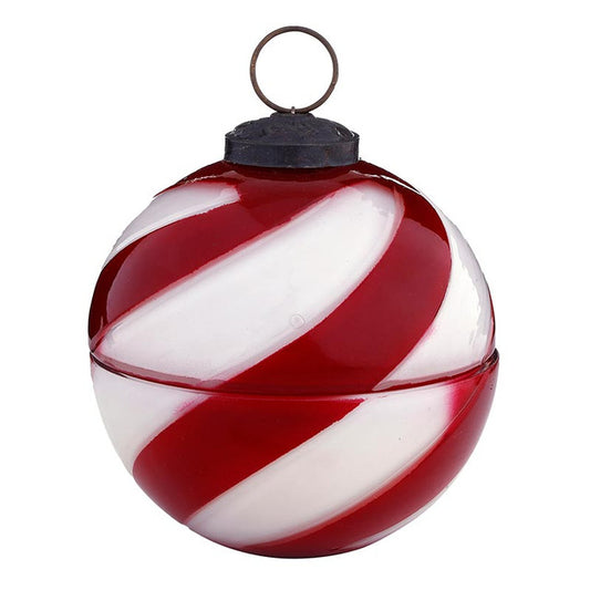 47th And Main Red Peppermint Twist Candle