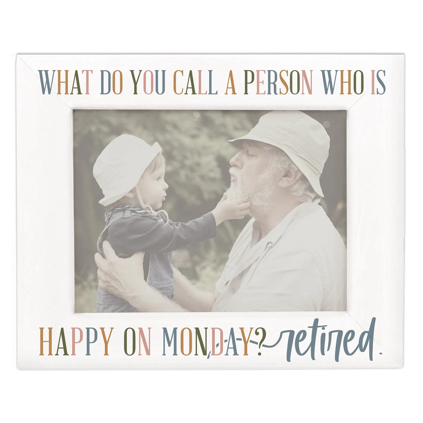 Happy Monday Retired Picture Frame