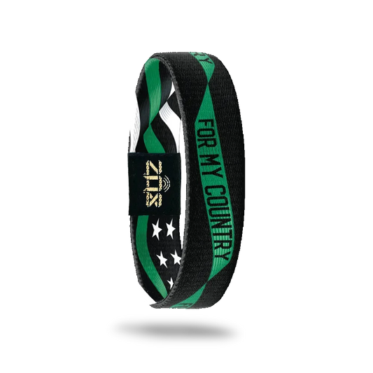 ZOX Thin Green Line Military Interactive Bracelet