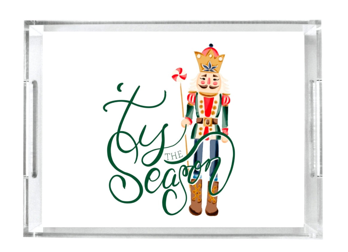 Clear Acrylic Christmas Tray