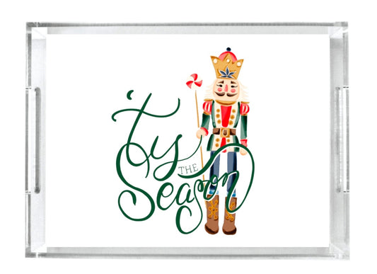 Clear Acrylic Christmas Tray