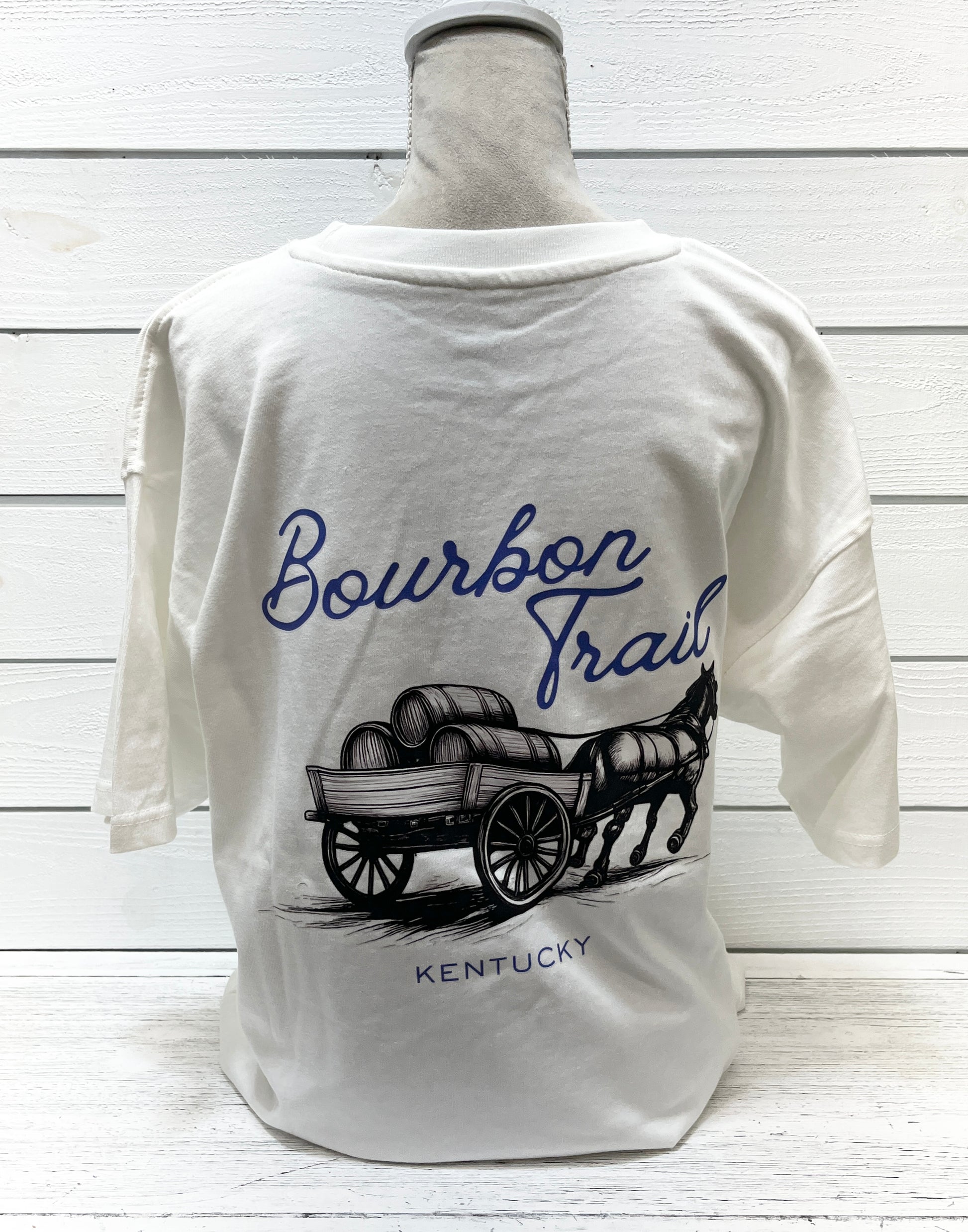Southern Grace Bourbon Trail Tee Shirt- Vintage White