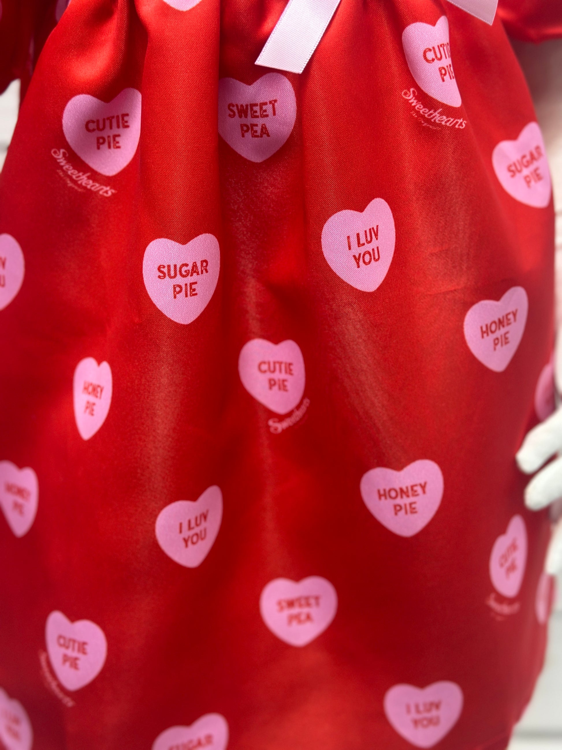 Melt My Heart Puff Sleeve Girls Dress