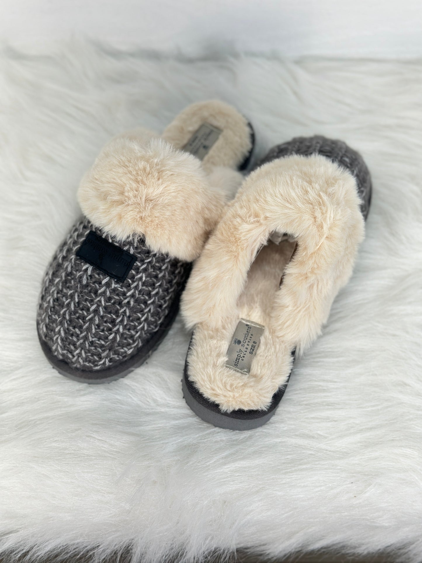 Simply Southern Grey Slippers