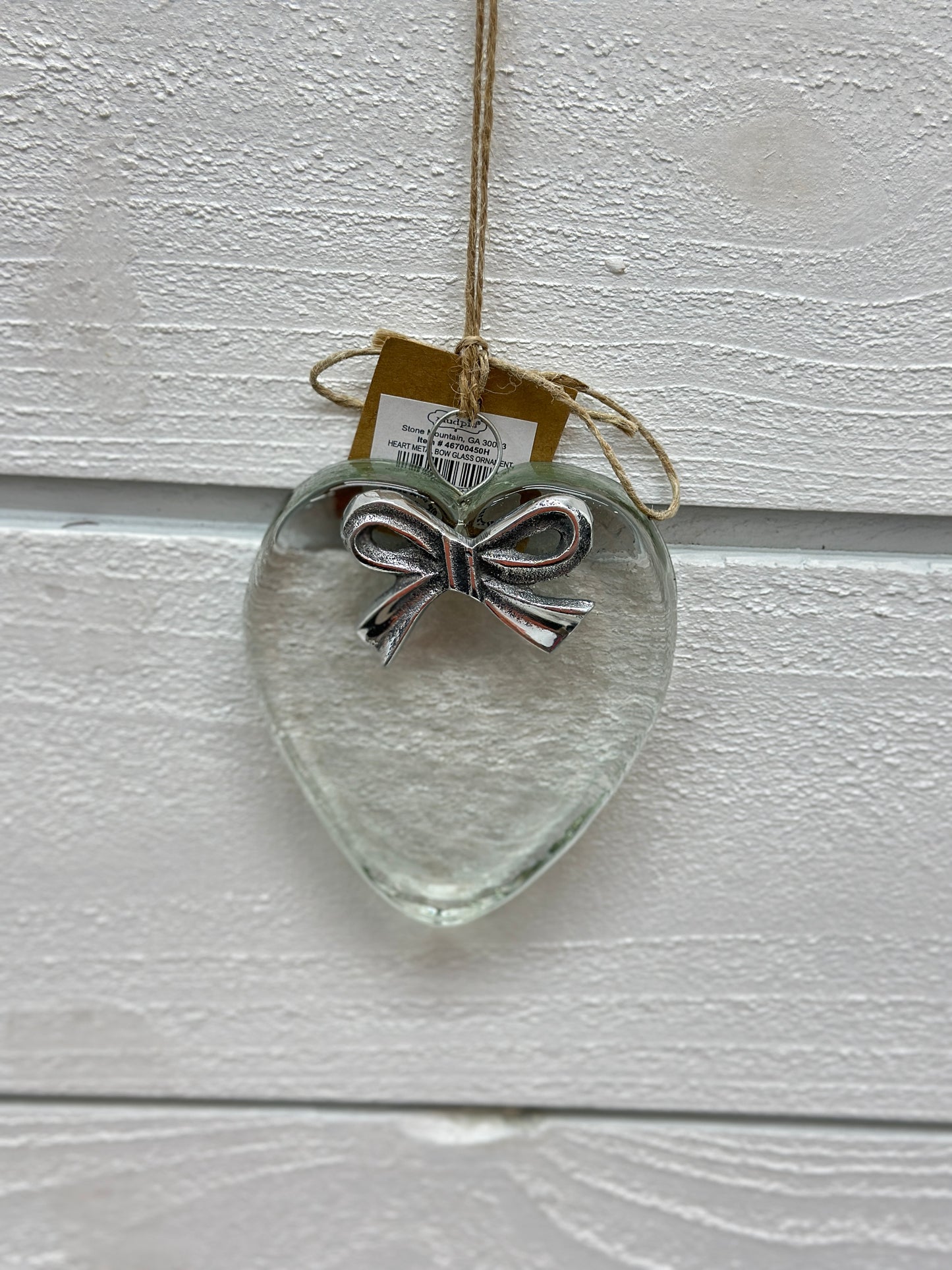 Mud Pie Glass Tree Ornament