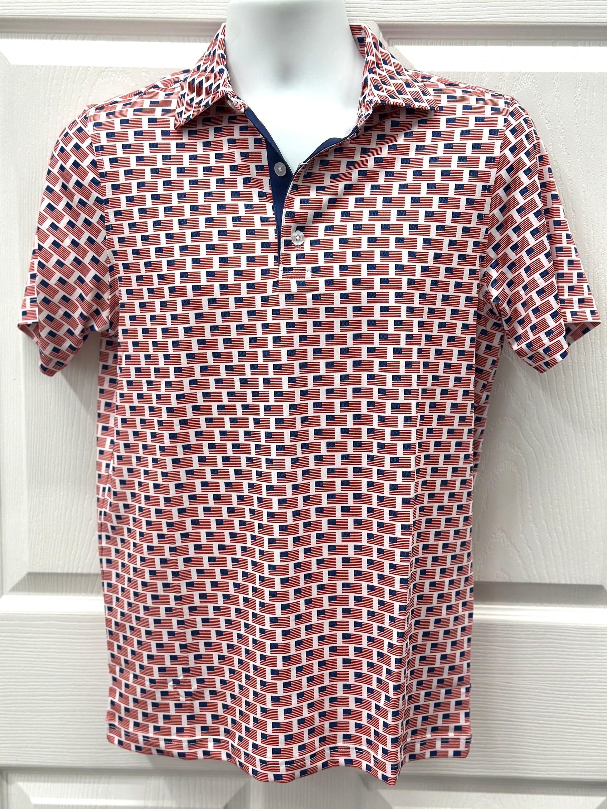 USA Flag Men's Polo