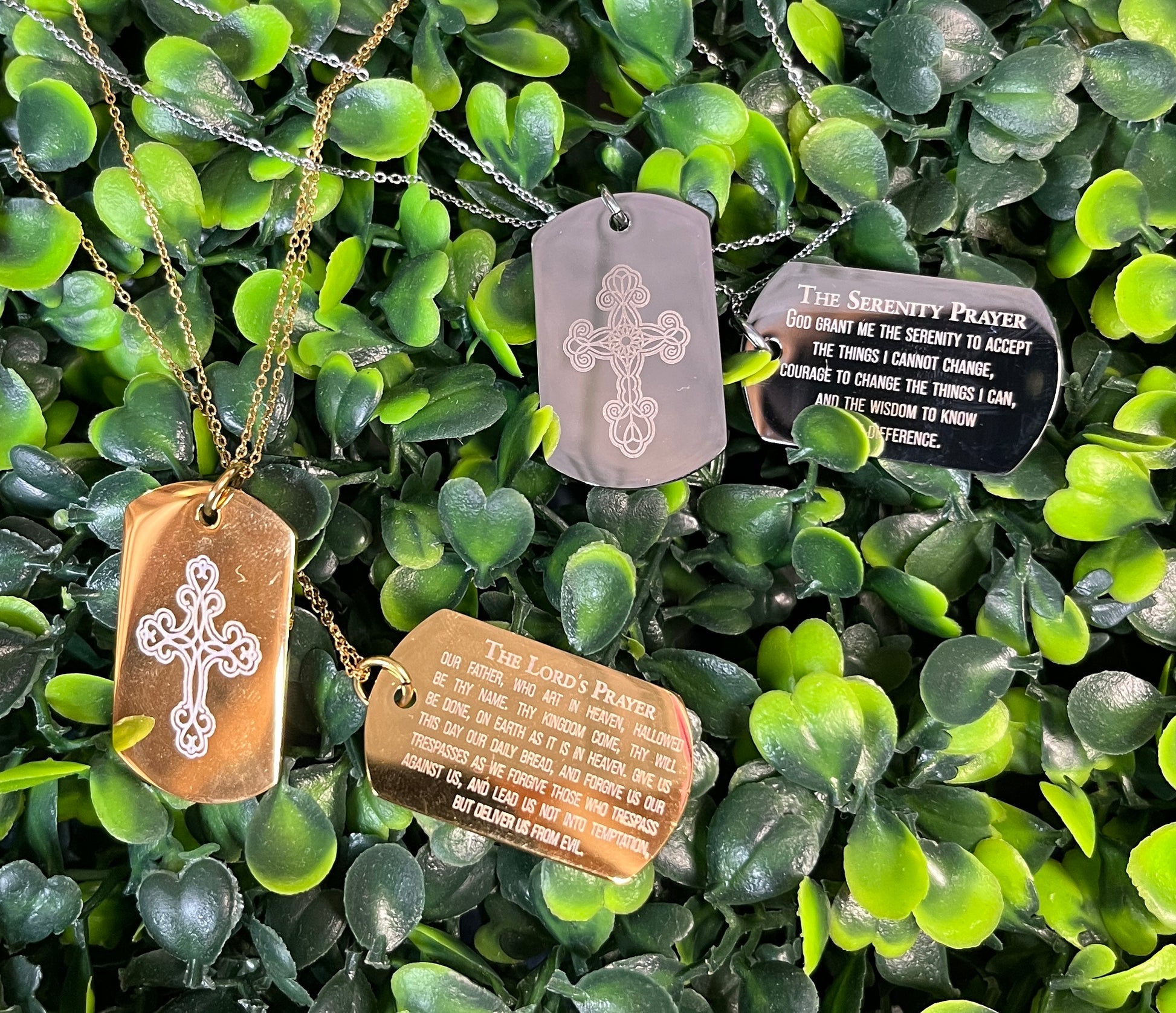 Gold Or Silver Prayer Necklaces