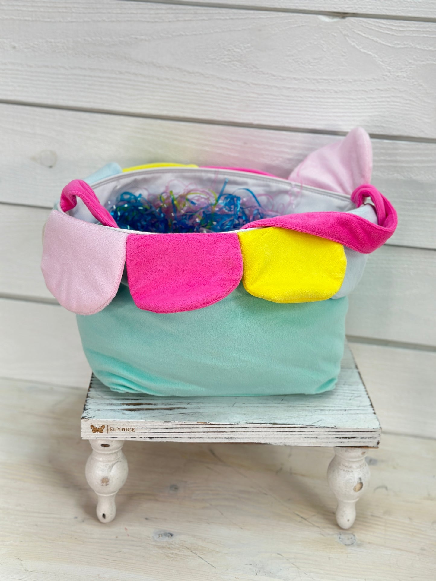 Flower Petals Easter Basket Bag