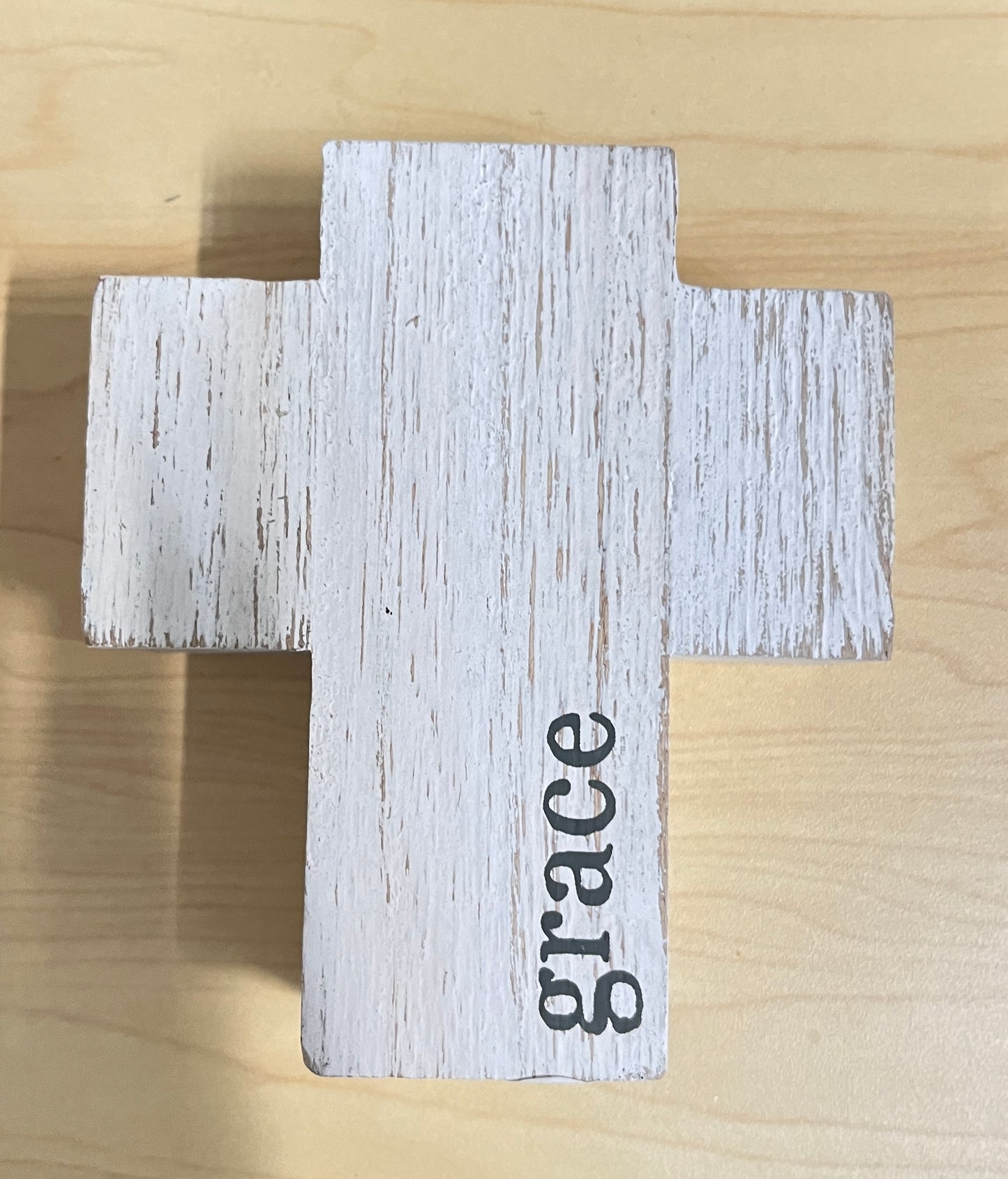 4" Wooden Grace Cross