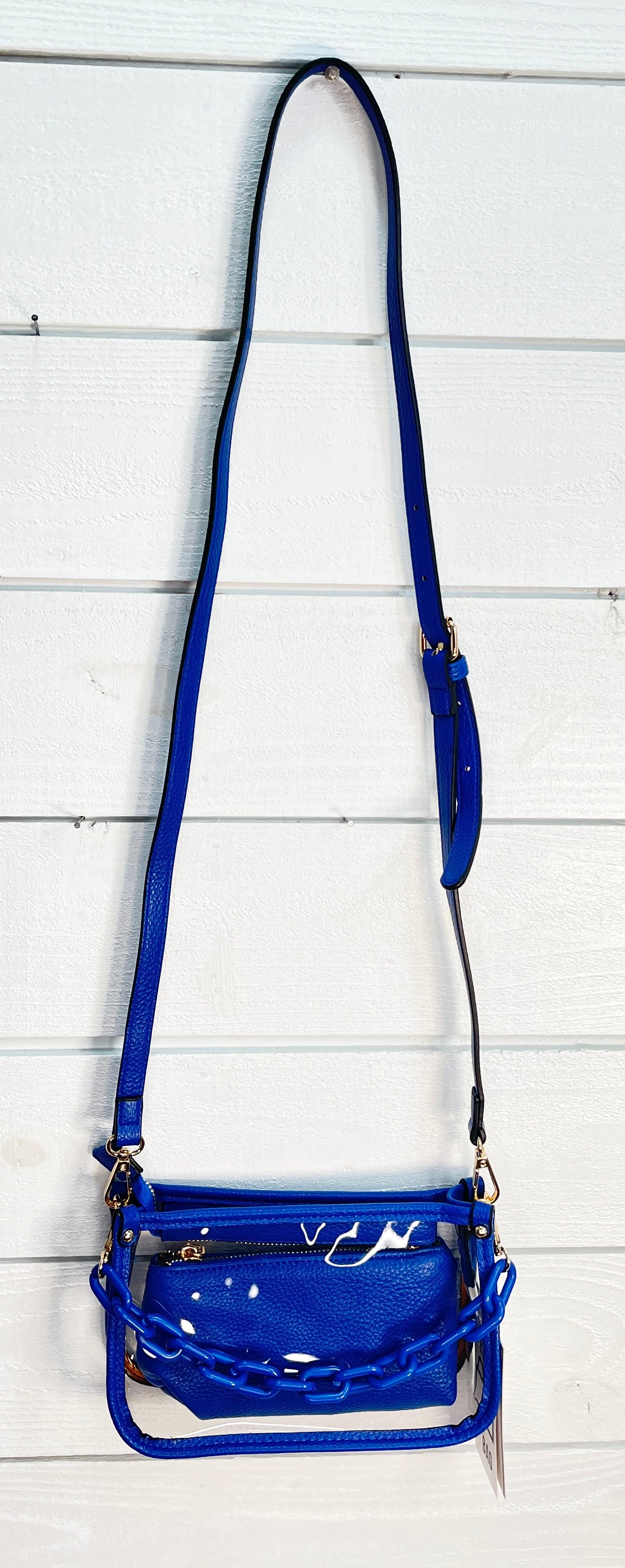 Jessica Clear Crossbody Purse With Small Zipper Bag Inside