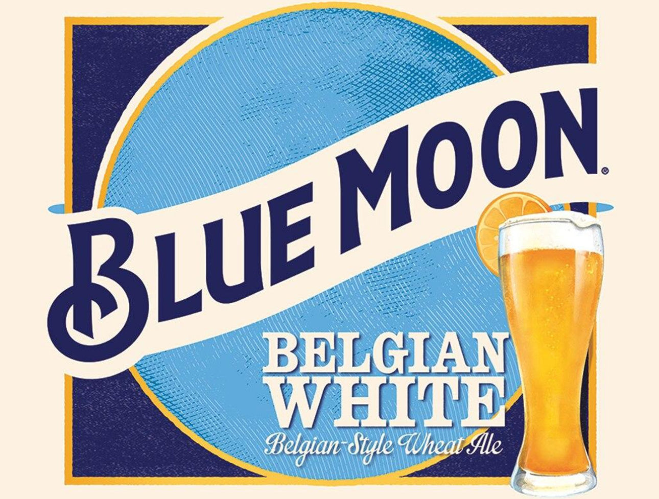 Blue Moon Metal Sign