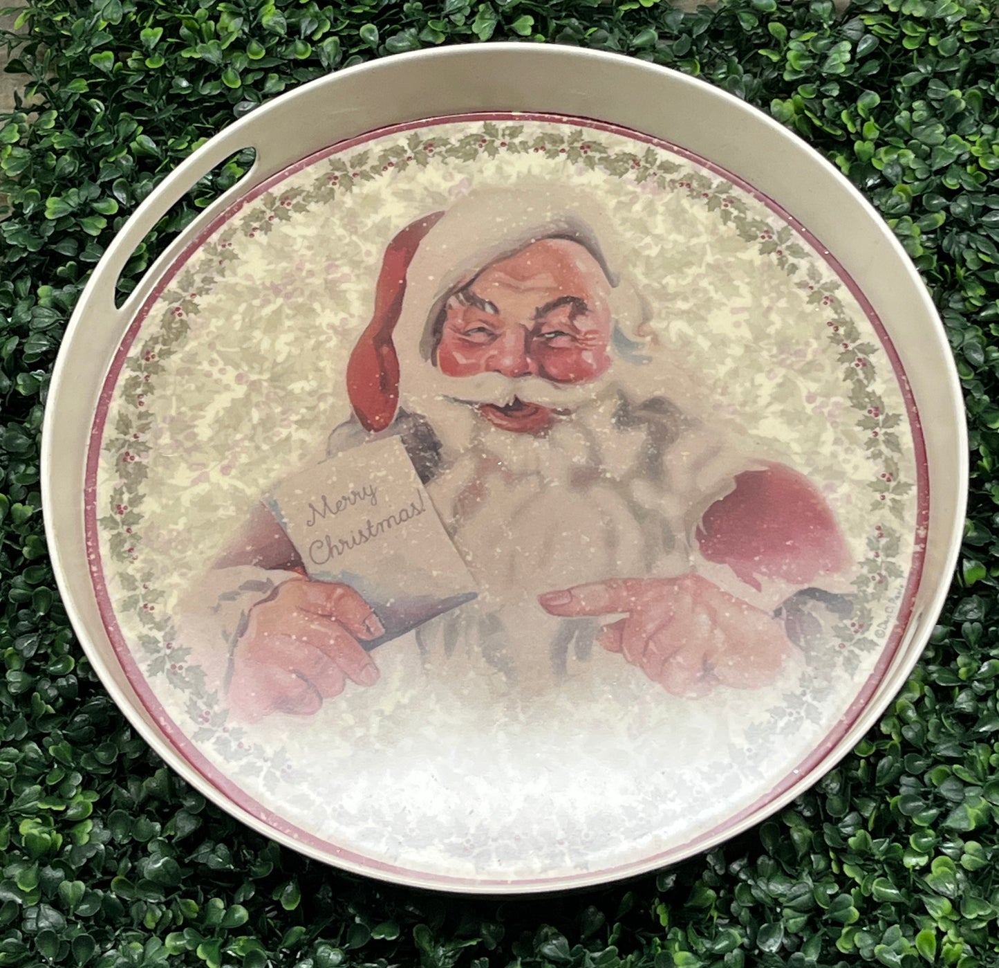 Round Santa Tray