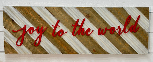 Jot To The World Molding Wall Decor- 36in