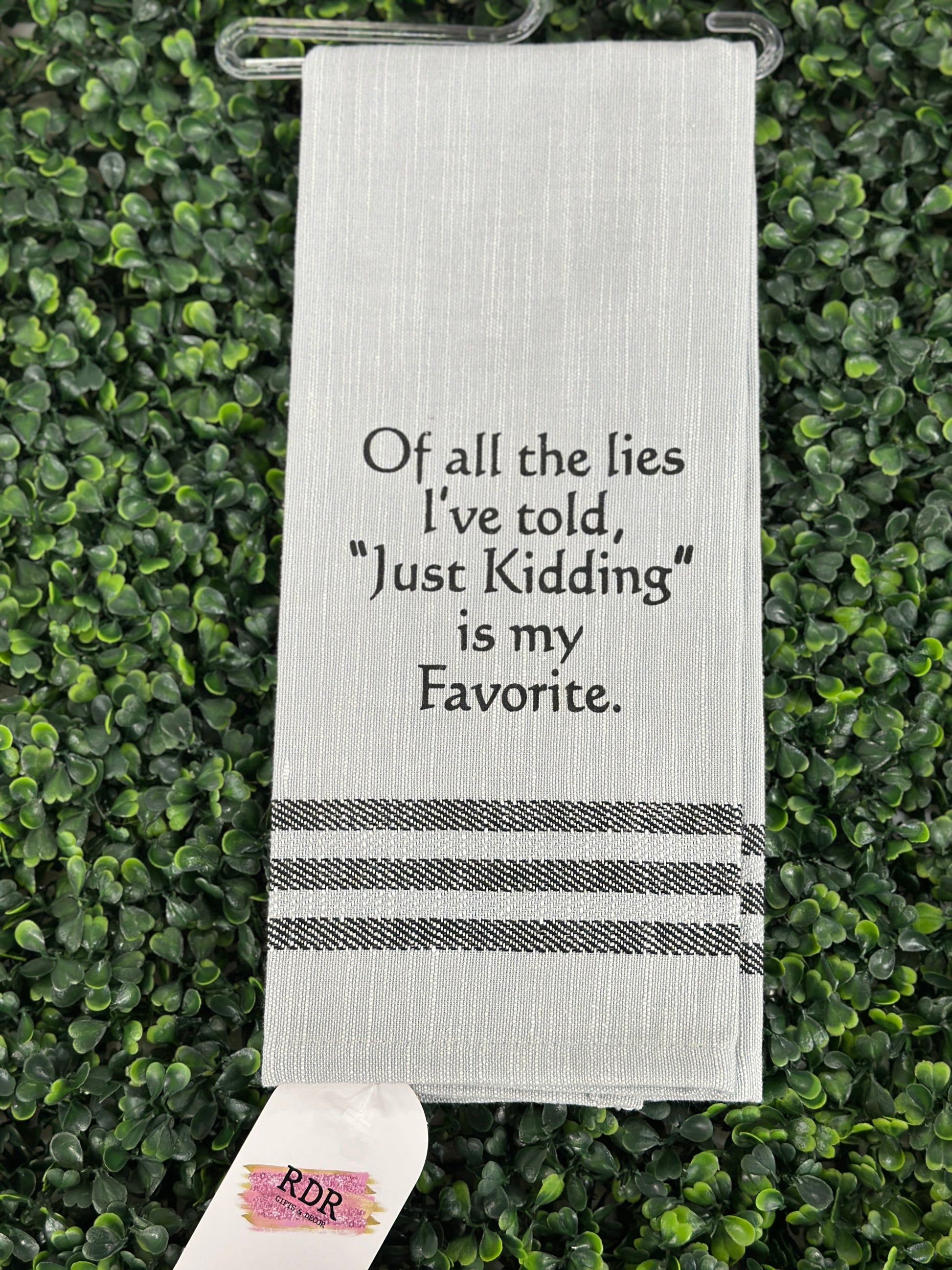 Of All The Lies Tea Towel