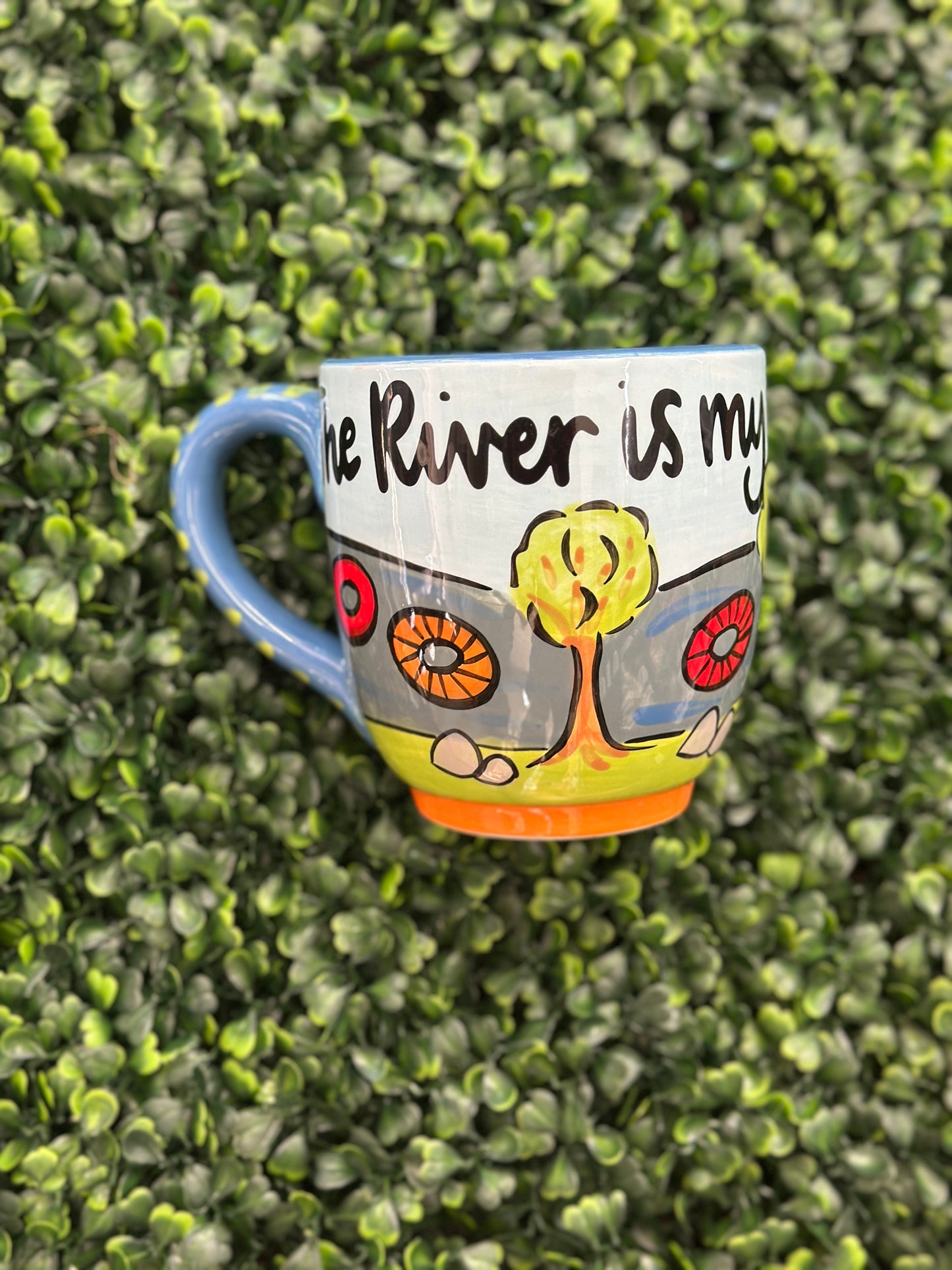 River Is My Happy Place Mug