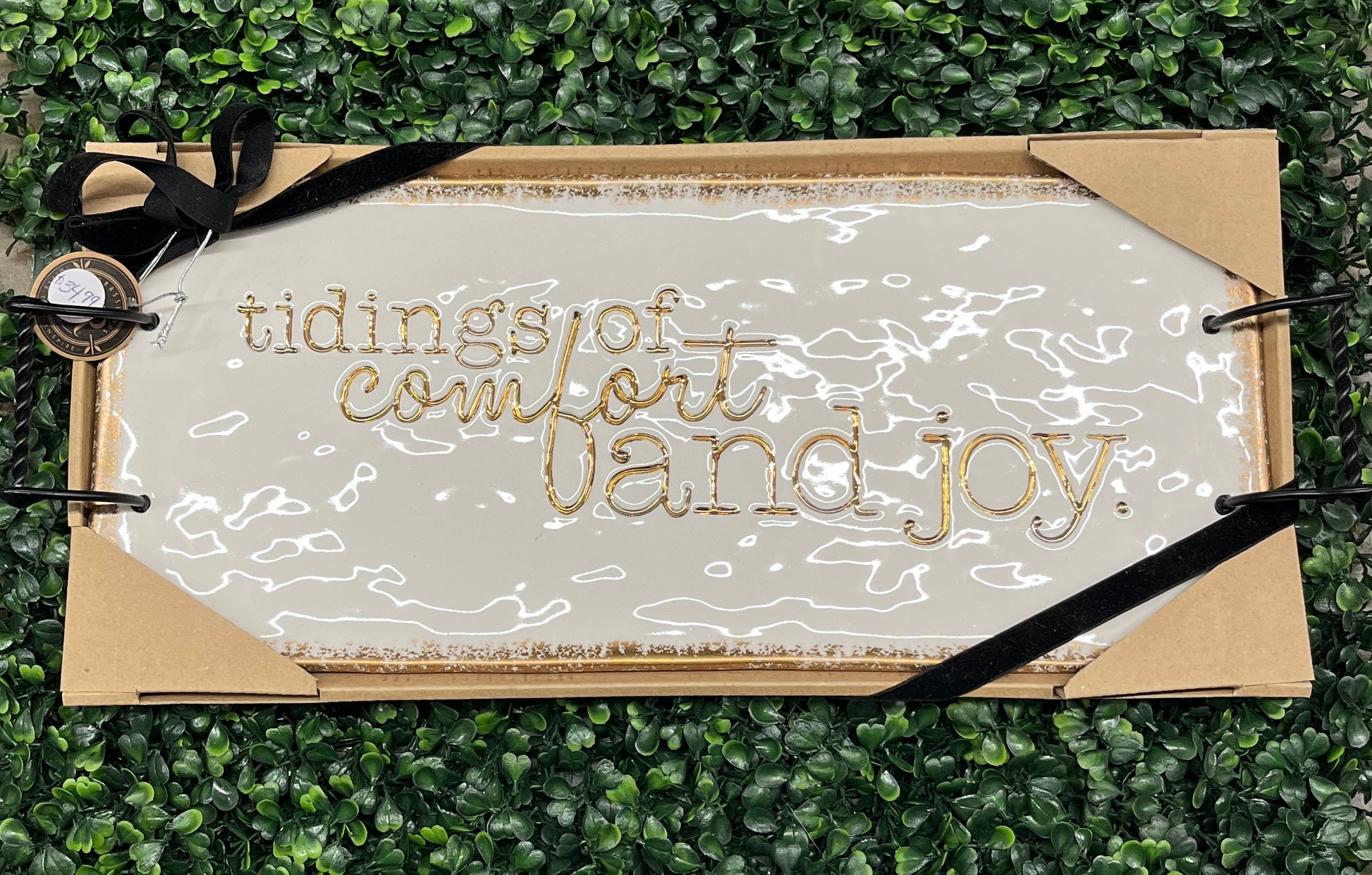 Tidings Of Comfort & Joy Ceramic Tray